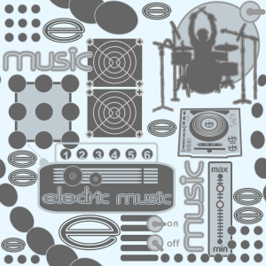 Bild-Nr: 9002080 Electric Music Erstellt von: patterndesigns-com