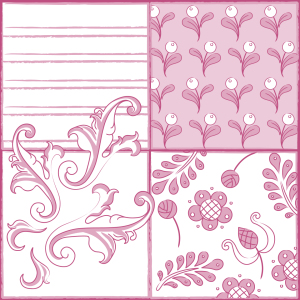 Bild-Nr: 9002117 Malkunst In Rosa Erstellt von: patterndesigns-com