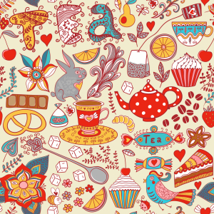Bild-Nr: 9002371 Teeparty Im Sommer Erstellt von: patterndesigns-com