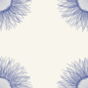 Bild-Nr: 9002421 Sonnenblumen Blues Erstellt von: patterndesigns-com