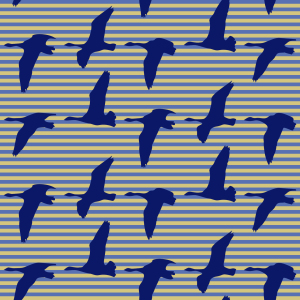 Bild-Nr: 9002586 Goose Blue Erstellt von: patterndesigns-com