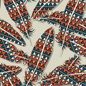 Bild-Nr: 9003896 Indianische Federn Erstellt von: patterndesigns-com