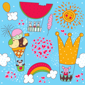 Bild-Nr: 9004109 Eine Lustige Ballonfahrt Erstellt von: patterndesigns-com