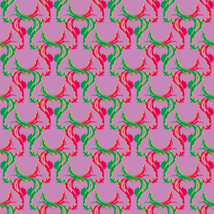 Bild-Nr: 9004358 Retro Hirsch Grün und Rot Erstellt von: patterndesigns-com