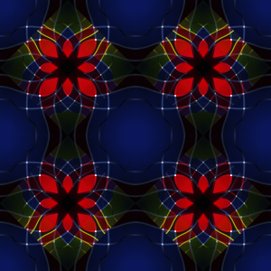 Bild-Nr: 9004644 Kaleidoskopische Blumen Erstellt von: patterndesigns-com