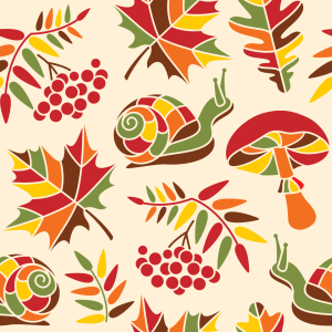 Bild-Nr: 9005273 Die Schnecke Und Der Herbst Erstellt von: patterndesigns-com