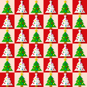 Bild-Nr: 9005279 Christbaum Schach Erstellt von: patterndesigns-com