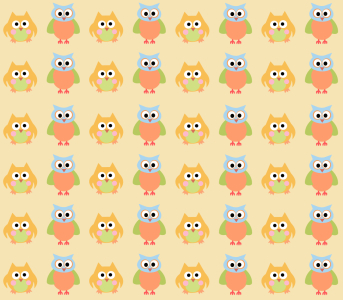Bild-Nr: 9005372 Eulen Kreuz Und Quer Erstellt von: patterndesigns-com