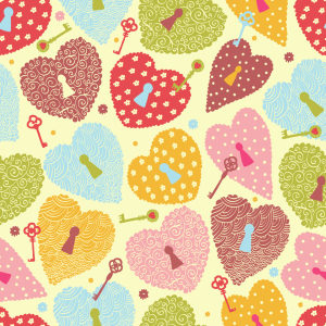 Bild-Nr: 9005670 Herz Schlösser Erstellt von: patterndesigns-com