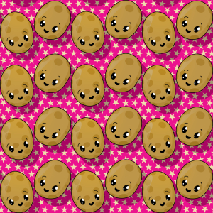 Bild-Nr: 9005804 Die Kleinen Kawaii Kartoffeln Erstellt von: patterndesigns-com