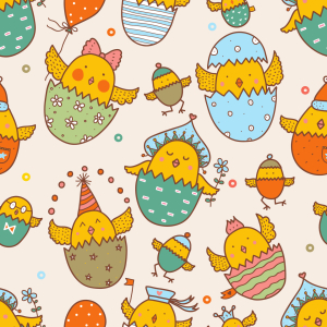 Bild-Nr: 9005850 Russische Oster Küken Erstellt von: patterndesigns-com