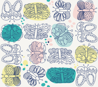 Bild-Nr: 9005912 Schmetterlings Sammlung Erstellt von: patterndesigns-com