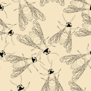 Bild-Nr: 9006017 Lebhafte Bienchen Erstellt von: patterndesigns-com