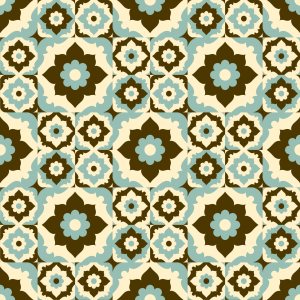 Bild-Nr: 9006037 Blumen Im Retro Winter Erstellt von: patterndesigns-com