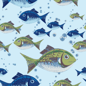 Bild-Nr: 9006106 Fische Der Nordsee Erstellt von: patterndesigns-com