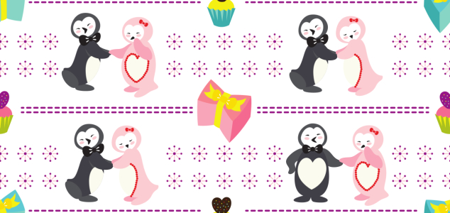 Bild-Nr: 9006236 Wenn Herr Und Frau Pinguin Tanzen Erstellt von: patterndesigns-com