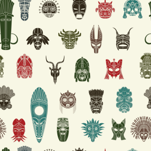 Bild-Nr: 9006275 Stammes Masken Erstellt von: patterndesigns-com