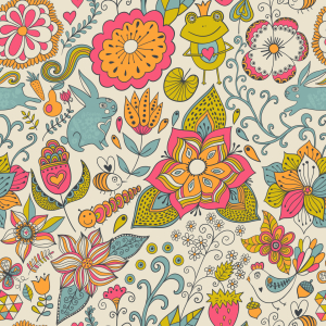 Bild-Nr: 9006292 Häschen Im Märchen Garten Erstellt von: patterndesigns-com