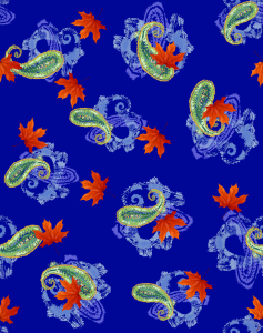 Bild-Nr: 9006408 Paisley Blatt Melange Erstellt von: patterndesigns-com