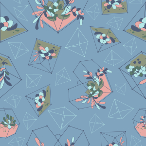 Bild-Nr: 9006591 Sukkulenten Geometrie Erstellt von: patterndesigns-com