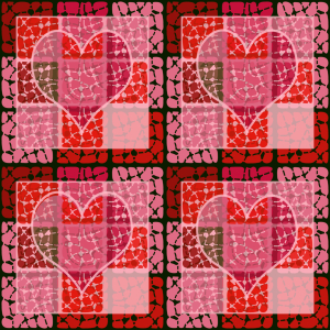 Bild-Nr: 9006913 Herz Zum Quadrat Erstellt von: patterndesigns-com