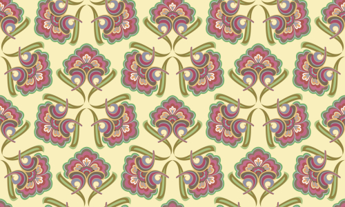 Bild-Nr: 9007065 Historische Blumen Erstellt von: patterndesigns-com