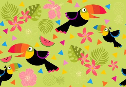 Bild-Nr: 9007071 Tropical Fun Erstellt von: patterndesigns-com