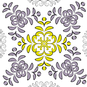 Bild-Nr: 9007114 Florale Geometrie Erstellt von: patterndesigns-com