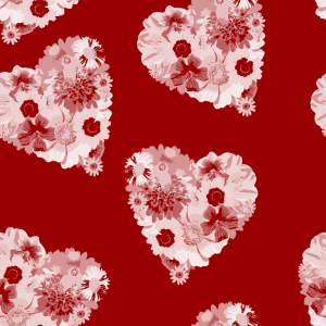 Bild-Nr: 9007583 Blumen Bouquet Mit Herz Erstellt von: patterndesigns-com