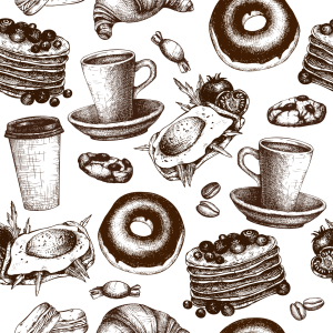Bild-Nr: 9007626 Frühstückskarte Erstellt von: patterndesigns-com