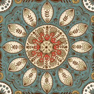 Bild-Nr: 9007687 Märchenhaftes Mandala Erstellt von: patterndesigns-com