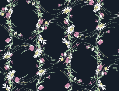 Bild-Nr: 9007785 Vintage Wildblumen Erstellt von: patterndesigns-com