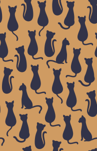 Bild-Nr: 9008001 Katzen Silhouetten Erstellt von: patterndesigns-com