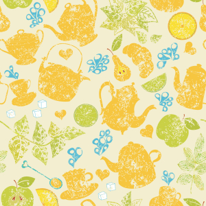 Bild-Nr: 9008134 Tea-Time Im Garten Erstellt von: patterndesigns-com