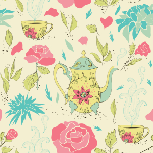 Bild-Nr: 9008189 Tee-Party Im Garten Erstellt von: patterndesigns-com