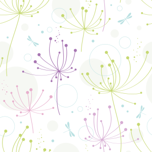 Bild-Nr: 9008287 Blumen Und Libellen Erstellt von: patterndesigns-com