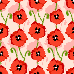 Bild-Nr: 9008715 Rote Mohnblumen Erstellt von: patterndesigns-com