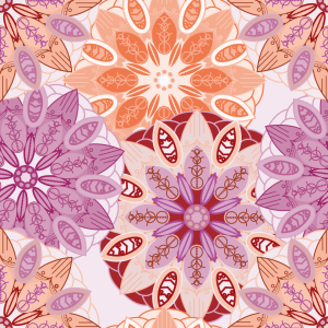 Bild-Nr: 9008717 Blumen Mandala Erstellt von: patterndesigns-com
