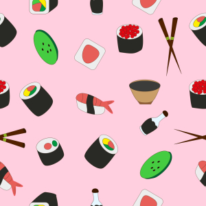 Bild-Nr: 9008762 Sushi-Set Erstellt von: patterndesigns-com