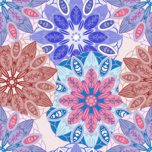 Bild-Nr: 9008801 Blumen Mandala Traum Erstellt von: patterndesigns-com