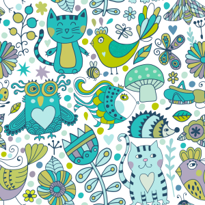 Bild-Nr: 9008843 Doodle Tiere Erstellt von: patterndesigns-com