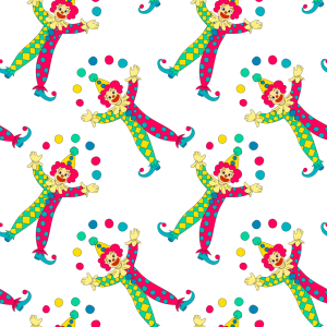 Bild-Nr: 9008852 Jonglierende Clowns Erstellt von: patterndesigns-com