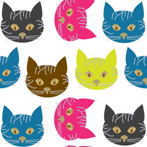 Bild-Nr: 9009111 Pop-Art Katzen Erstellt von: patterndesigns-com