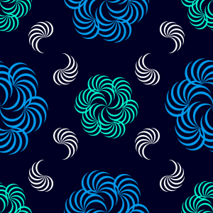 Bild-Nr: 9009161 Fantasieblüten und Federn Erstellt von: patterndesigns-com