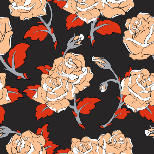 Bild-Nr: 9009243 Barock Rosen Erstellt von: patterndesigns-com