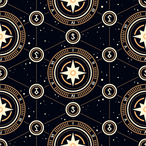 Bild-Nr: 9009382 Seltsame Alchemistische Symbole Erstellt von: patterndesigns-com