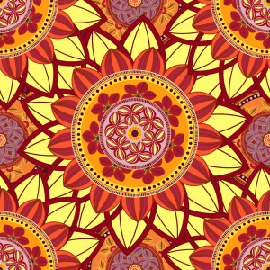 Bild-Nr: 9009473 Orientalische Sonne Mandala Erstellt von: patterndesigns-com