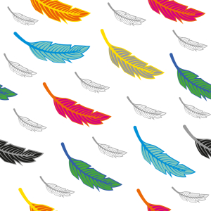 Bild-Nr: 9009576 Fliegende Federn Erstellt von: patterndesigns-com