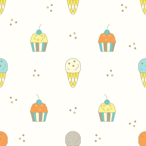 Bild-Nr: 9009685 Muffin und Eis Erstellt von: patterndesigns-com