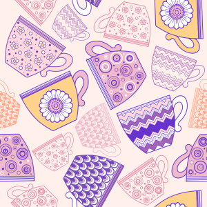 Bild-Nr: 9009687 Tasse Kaffee oder Tee Erstellt von: patterndesigns-com